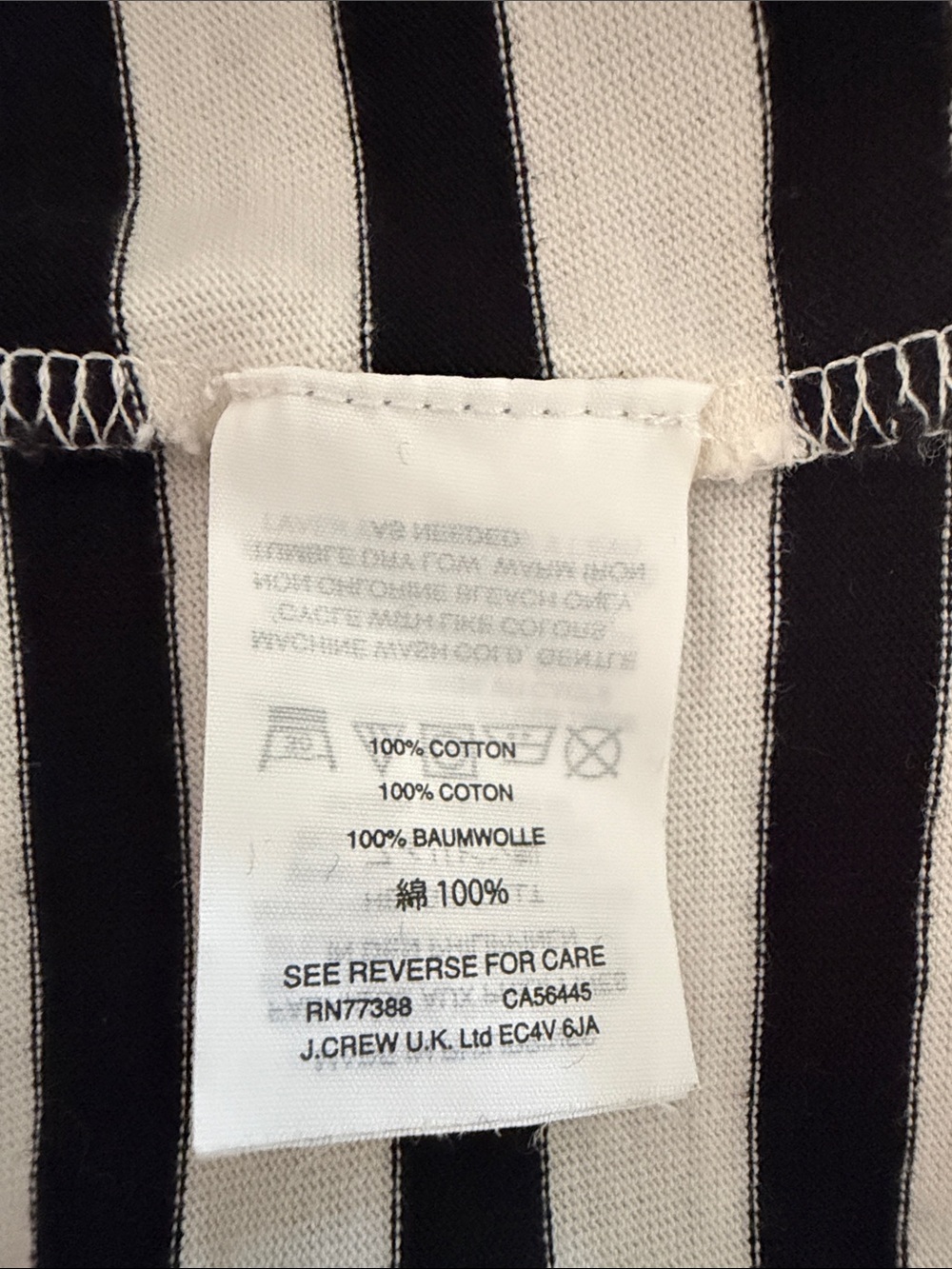 J. Crew Midi-dress in Striped Jersey Knit - Picture 8 of 10